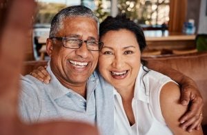 portrait selfie and laughing senior couple taking 2023 11 27 05 05 10 utc